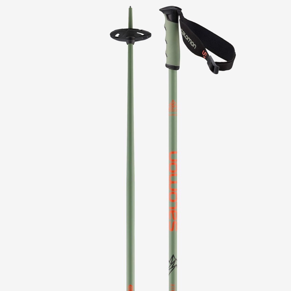 unisex_alpine_poles_hacker_s3_green.jpg Unisex Alpine Poles Hacker S3 Green - Image 1