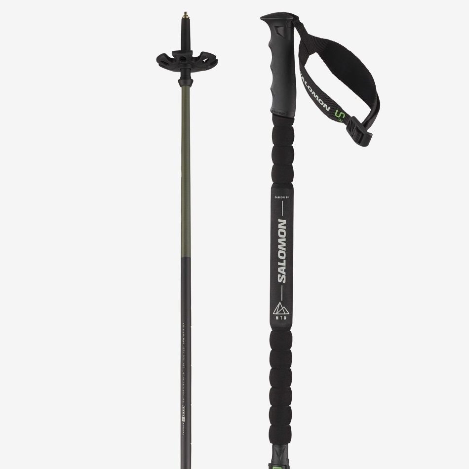 unisex_alpine_poles_mtn_carbon_s3_black.jpg Unisex Alpine Poles Mtn Carbon S3 Black - Image 1