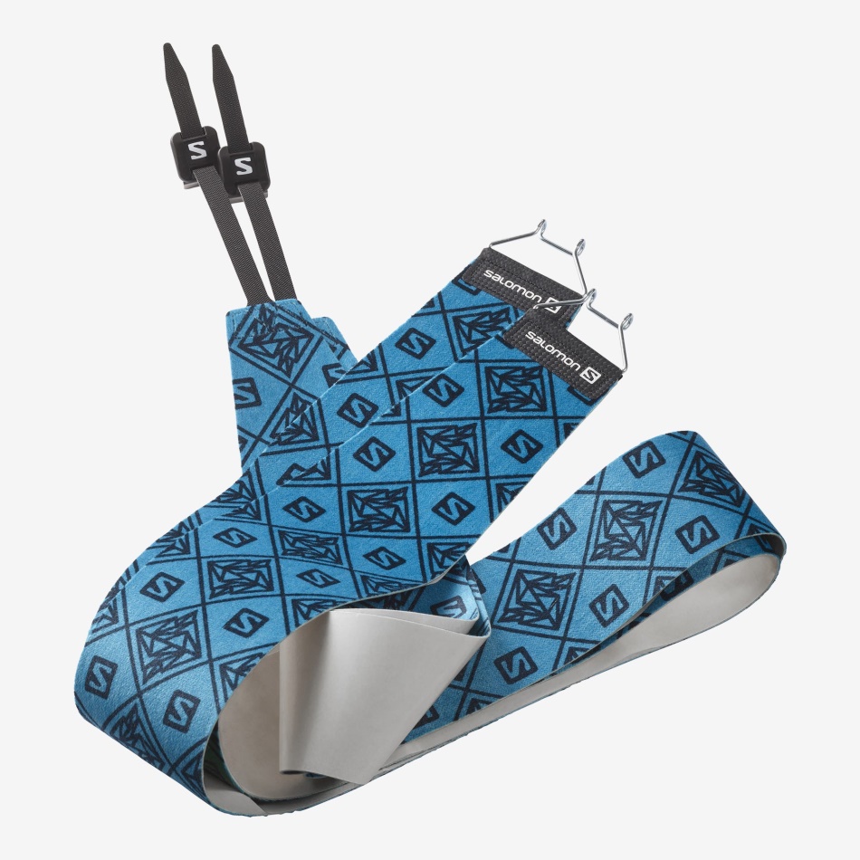 unisex_alpine_ski_accessory_skins_mtn_88_blue_black.jpg Unisex Alpine Ski Accessory Skins Mtn 88 Blue-Black - Image 1
