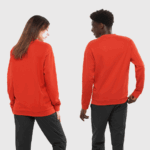 Unisex Crewneck Pullover Outlife Logo Summer Aura Orange - Image 2