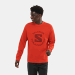 Unisex Crewneck Pullover Outlife Logo Summer Aura Orange - Image 3