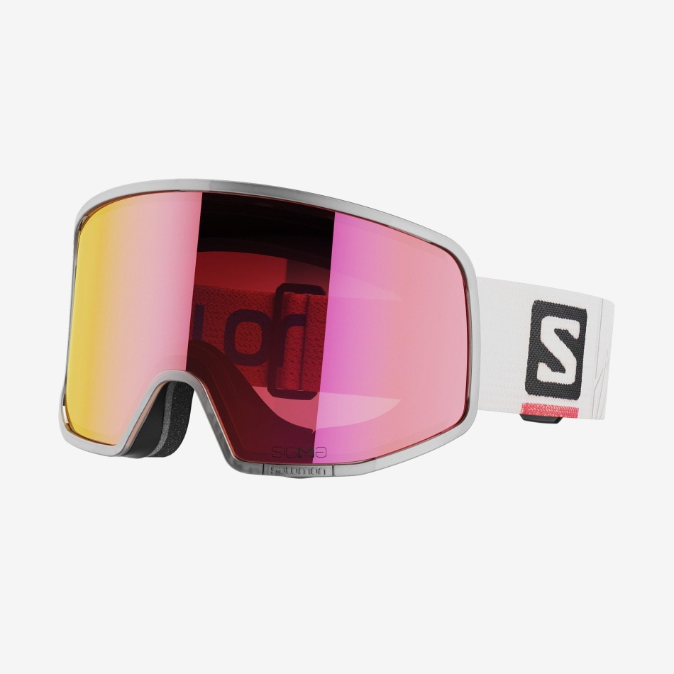 unisex_goggles_white_lo_fi_sigma.jpg Unisex Goggles White Lo Fi Sigma - Image 1