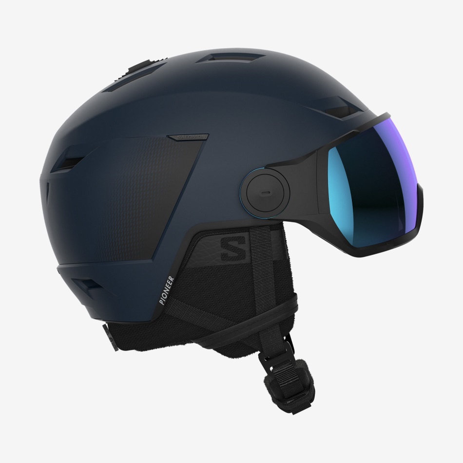 unisex_helmet_pioneer_lt_visor_blue.jpg Unisex Helmet Pioneer Lt Visor Blue - Image 1
