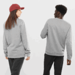 Unisex Hooded Pullover Outlife Logo Summer Heather Grey-Heather - Image 2