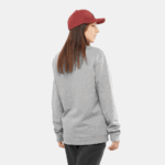 Unisex Hooded Pullover Outlife Logo Summer Heather Grey-Heather - Image 8