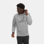 Unisex Hooded Pullover Outlife Logo Summer Heather Mid Grey-Heather - Image 3