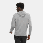 Unisex Hooded Pullover Outlife Logo Summer Heather Mid Grey-Heather - Image 4