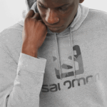 Unisex Hooded Pullover Outlife Logo Summer Heather Mid Grey-Heather - Image 6