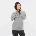 Unisex Hooded Pullover Outlife Logo Summer Heather Mid Grey-Heather - Image 8