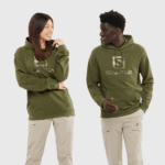 Unisex Hooded Pullover Outlife Logo Summer Olive Night