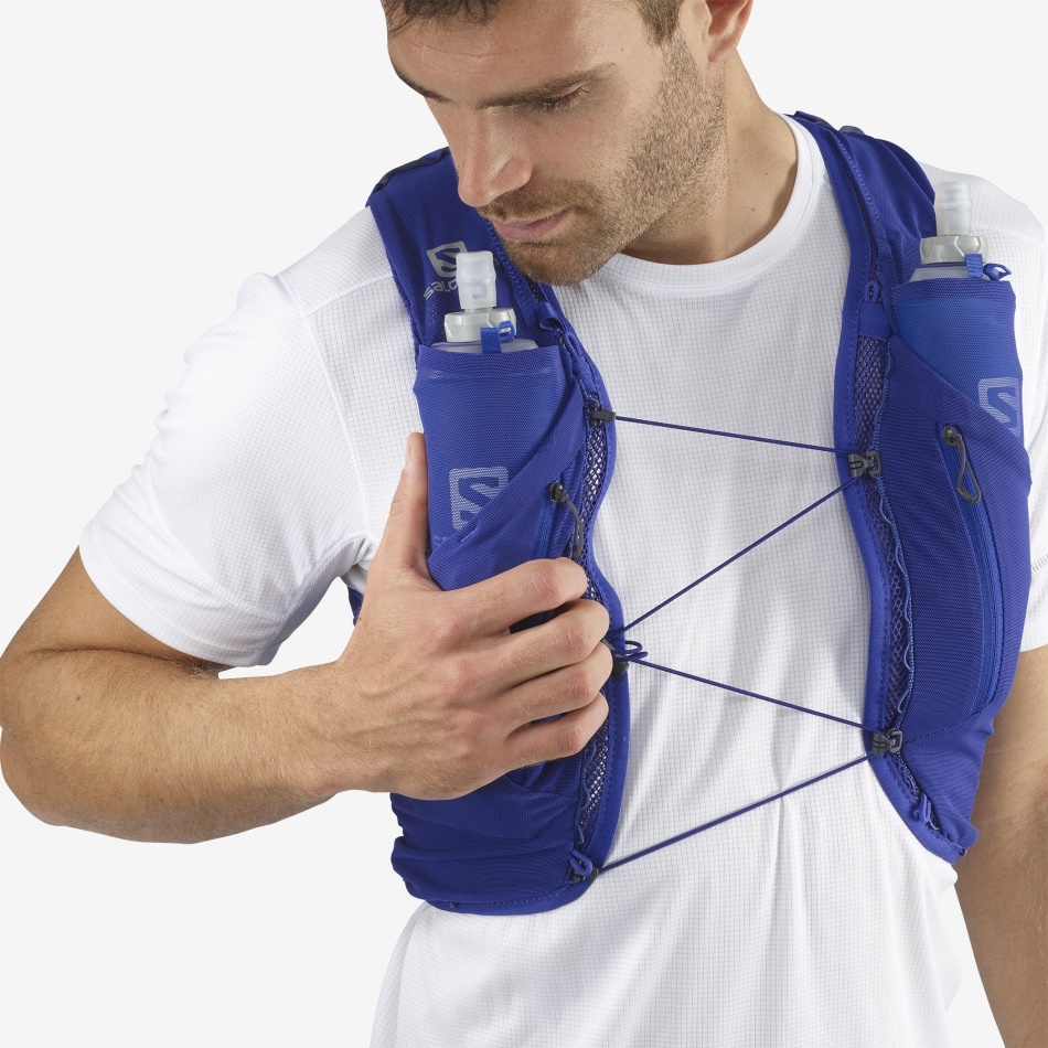 Unisex Running Vest With Flasks Included Adv Skin 12 Clematis Blue-Ebony - Image 5