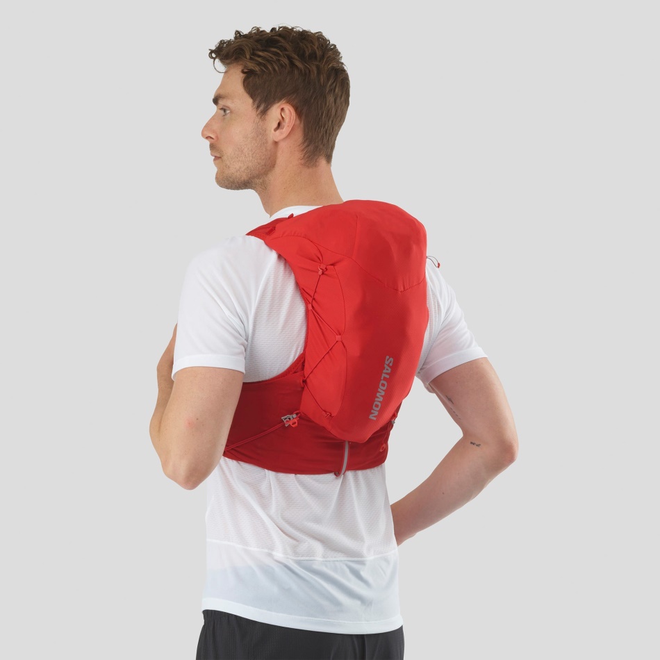 Unisex Running Vest With Flasks Included Adv Skin 12 Goji Berry-Ebony - Image 3