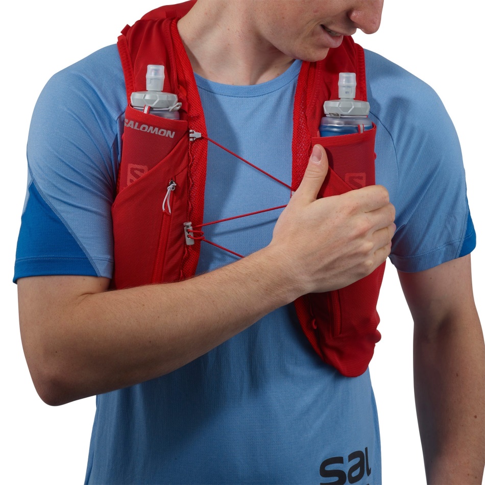 Unisex Running Vest With Flasks Included Adv Skin 12 Goji Berry-Ebony - Image 5