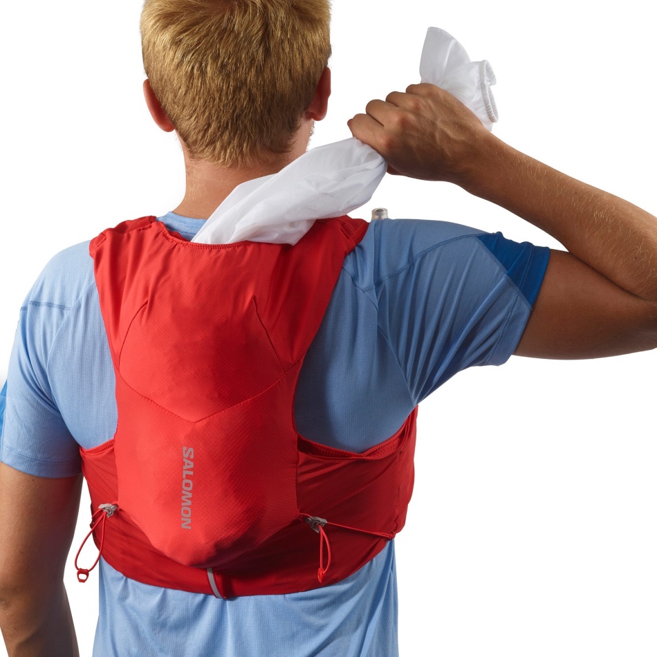 Unisex Running Vest With Flasks Included Adv Skin 5 Goji Berry-Ebony - Image 6