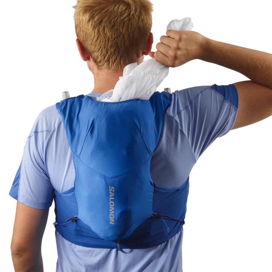 Unisex Running Vest With Flasks Included Adv Skin 5 Nautical Blue-Ebony-White - Image 6