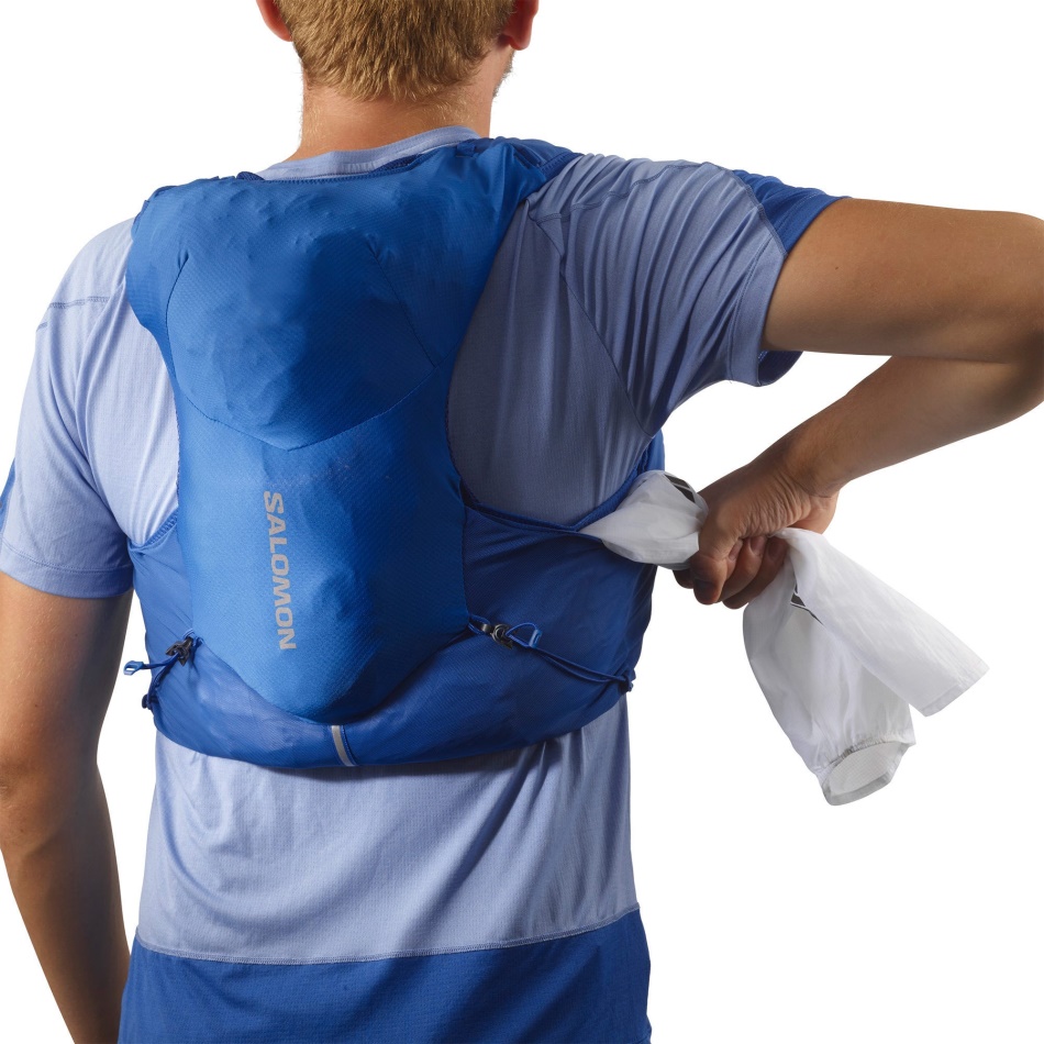 Unisex Running Vest With Flasks Included Adv Skin 5 Nautical Blue-Ebony-White - Image 7