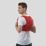 Unisex Running Vest With Flasks Included Sense Pro 10 Fiery Red-Ebony-Cabernet - Image 3