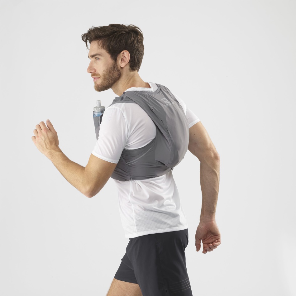 Unisex Running Vest With Flasks Included Sense Pro 10 Quiet Shade-Ebony - Image 2