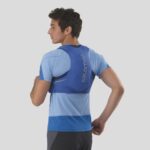 Unisex Running Vest With Flasks Included Sense Pro 5 Blue-Ebony-Mood Indigo - Image 3