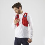 Unisex Running Vest With Flasks Included Sense Pro 5 Goji Berry-Black - Image 3