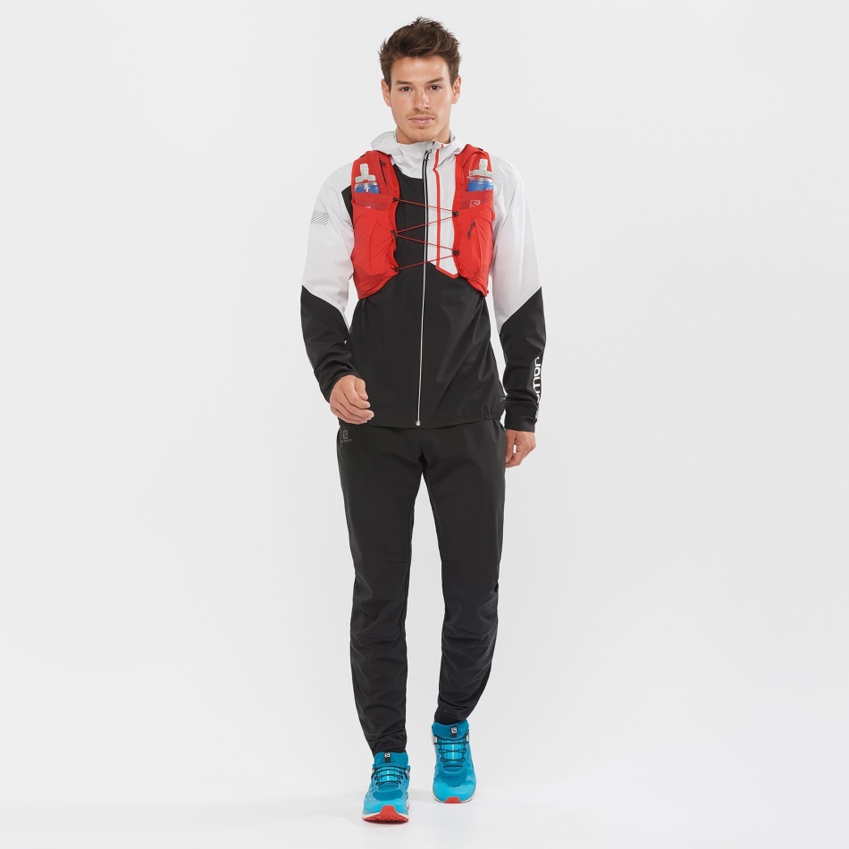 Unisex Running Vest With Flasks Included Sense Pro 5 Goji Berry-Black - Image 4