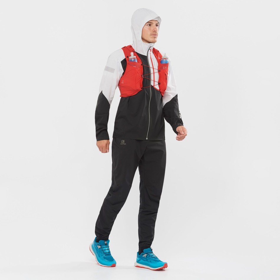 Unisex Running Vest With Flasks Included Sense Pro 5 Goji Berry-Black - Image 5