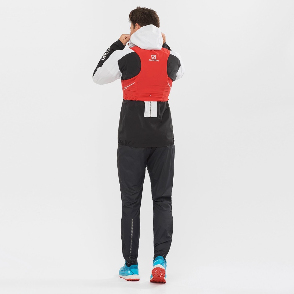Unisex Running Vest With Flasks Included Sense Pro 5 Goji Berry-Black - Image 6