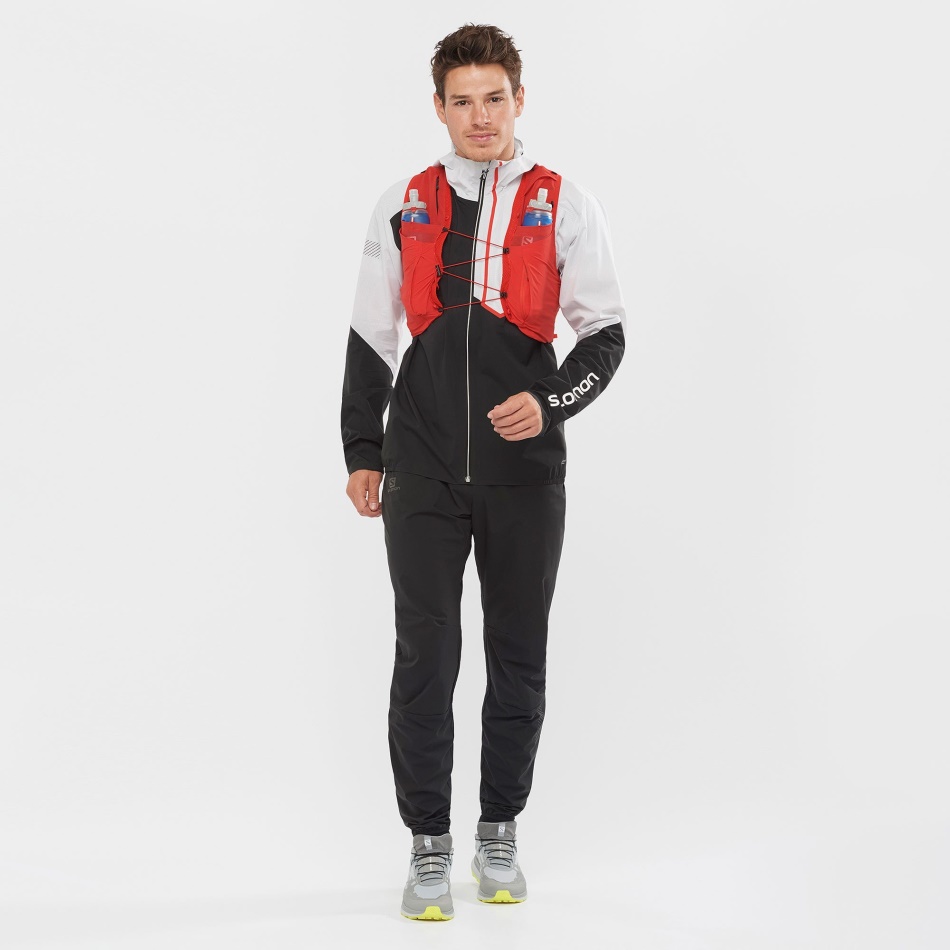 Unisex Running Vest With Flasks Included Sense Pro 5 Goji Berry-Black - Image 7