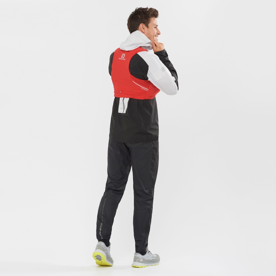 Unisex Running Vest With Flasks Included Sense Pro 5 Goji Berry-Black - Image 8