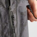 Unisex Shell Jacket Outlife Long Packable Ao-Black - Image 11