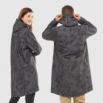 Unisex Shell Jacket Outlife Long Packable Ao-Black - Image 5