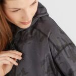 Unisex Shell Jacket Outlife Long Packable Ao-Black - Image 6