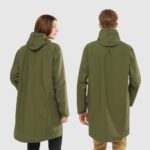 Unisex Shell Jacket Outlife Long Packable Olive Night - Image 3