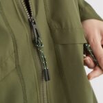 Unisex Shell Jacket Outlife Long Packable Olive Night - Image 10