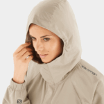 Unisex Shell Jacket Outlife Ripstop Half Zip Roasted Cashew - Image 14