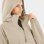 Unisex Shell Jacket Outlife Ripstop Half Zip Roasted Cashew - Image 4