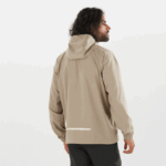 Unisex Shell Jacket Outlife Ripstop Half Zip Roasted Cashew - Image 8