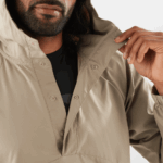Unisex Shell Jacket Outlife Ripstop Half Zip Roasted Cashew - Image 10