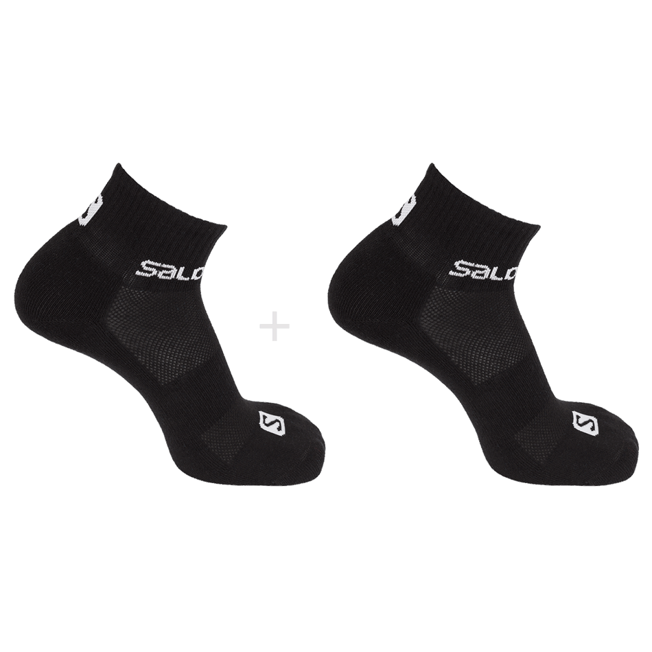 unisex_socks_evasion_ankle_2_pack_black.png Unisex Socks Evasion Ankle 2-Pack Black - Image 1