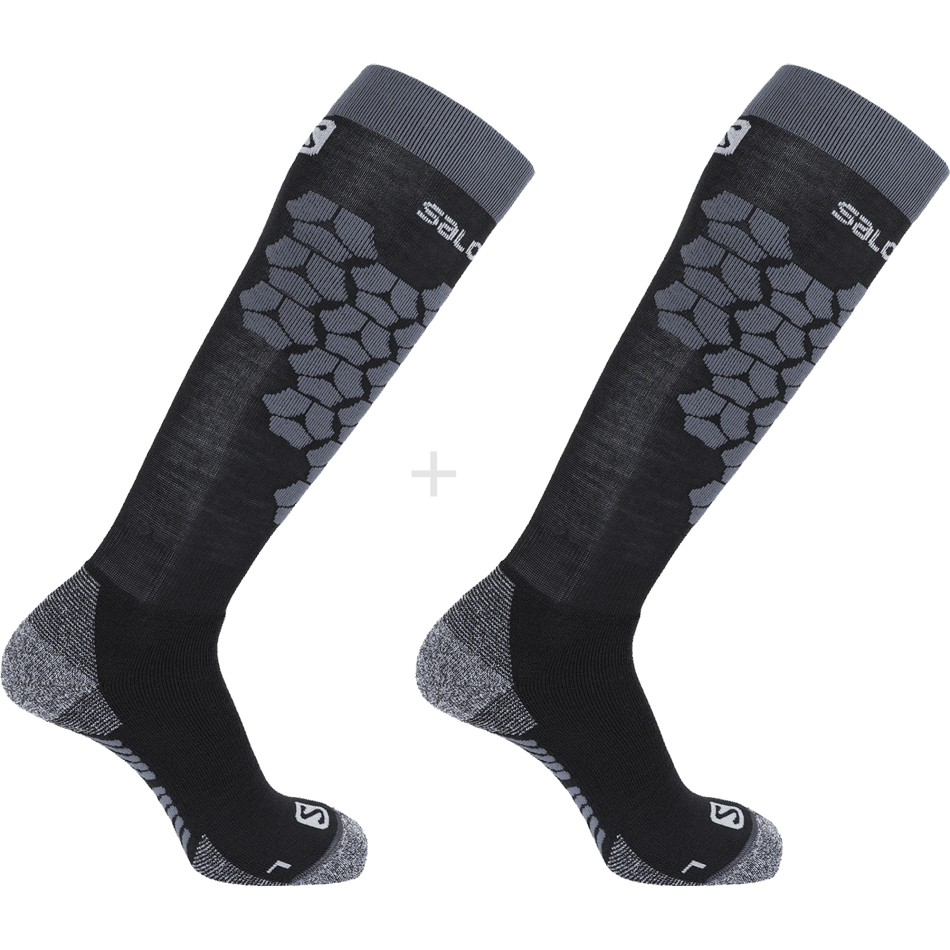 unisex_socks_s_access_2_pack_black_ebony.png Unisex Socks S/Access 2-Pack Black-Ebony - Image 1