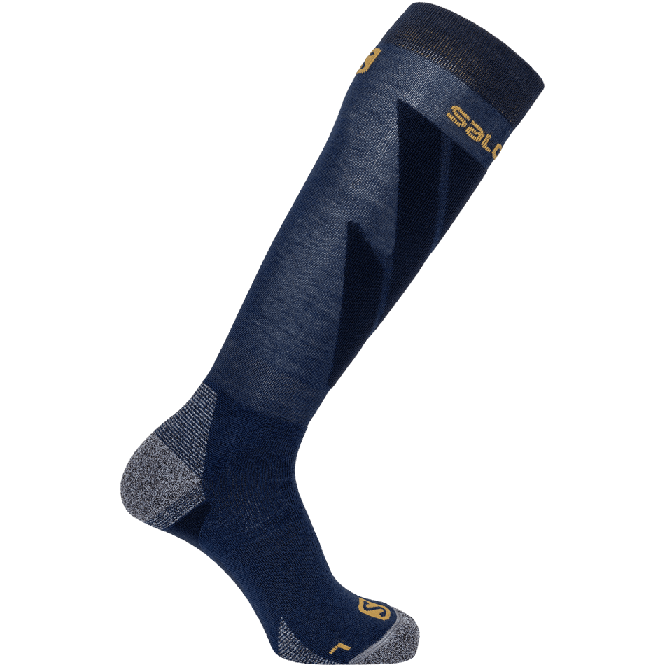 unisex_socks_s_access_dark_denim_cumin.png Unisex Socks S/Access Dark Denim-Cumin - Image 1