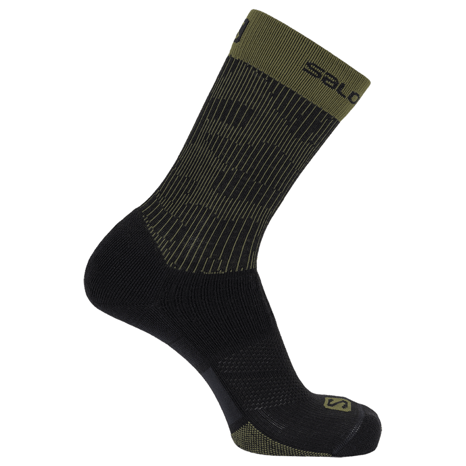 unisex_socks_x_ultra_crew_black_olive_night.png Unisex Socks X Ultra Crew Black-Olive Night - Image 1