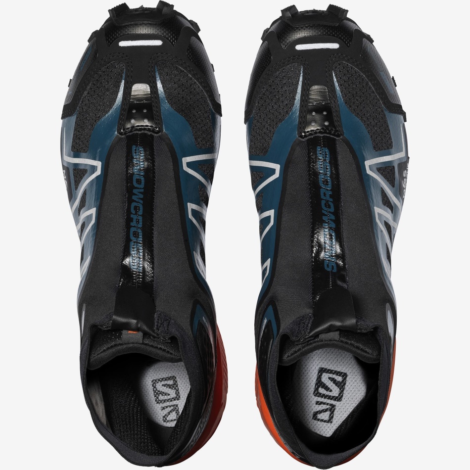 Unisex Sportstyle Shoes Snowcross Advanced Black-Legion Blue-Red Orange - Image 2