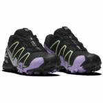Unisex Sportstyle Shoes Speedcross 3 Black-Lavender-Patina Green - Image 4
