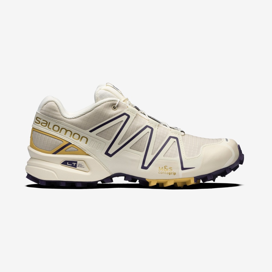 Unisex Sportstyle Shoes Speedcross 3 Vanilla Ice-Rainy Day-Grape - Image 1