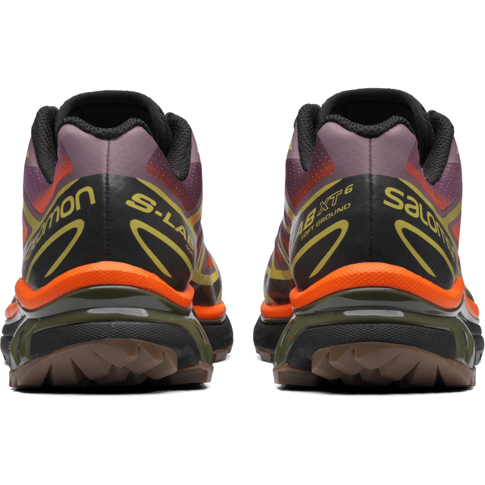 Unisex Sportstyle Shoes Xt-6 Skyline Moonscape-Leek Green-Orange - Image 5