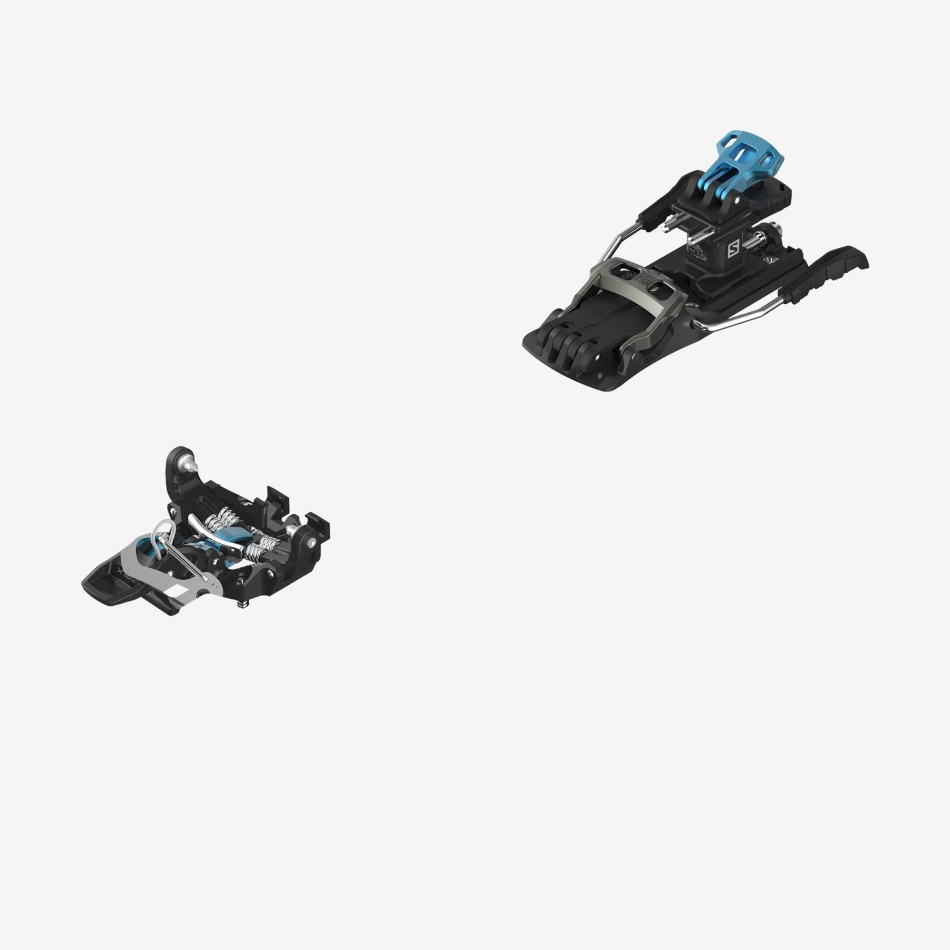 Unisex Touring Bindings Mtn Pure (With Leash And Brake) Black-Blue - Image 1