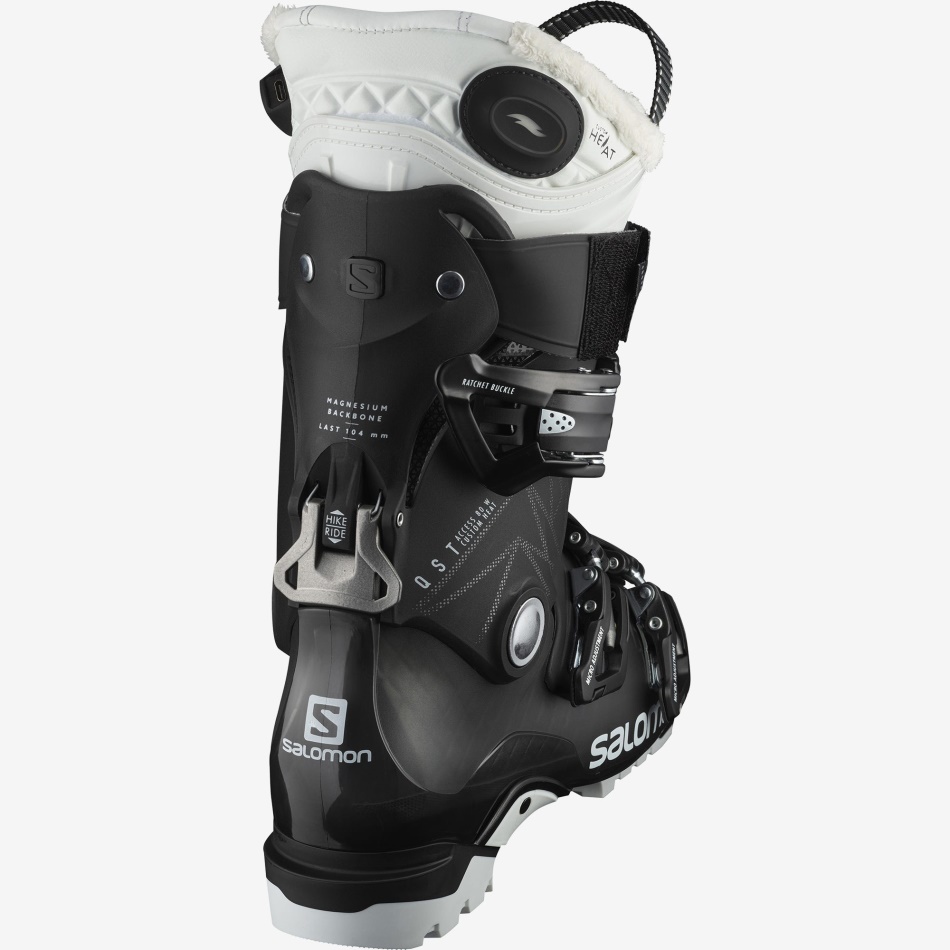 Women's All-Mountain Boots Qst Access 80 Ch Translucent-Black-Burgandy - Image 2