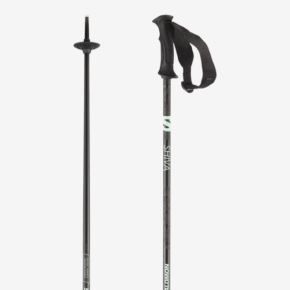 womens_alpine_poles_shiva_black.jpg Women's Alpine Poles Shiva Black - Image 1