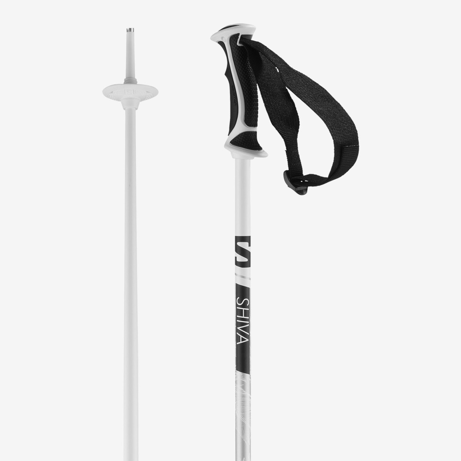 womens_alpine_poles_shiva_white.jpg Women's Alpine Poles Shiva White - Image 1